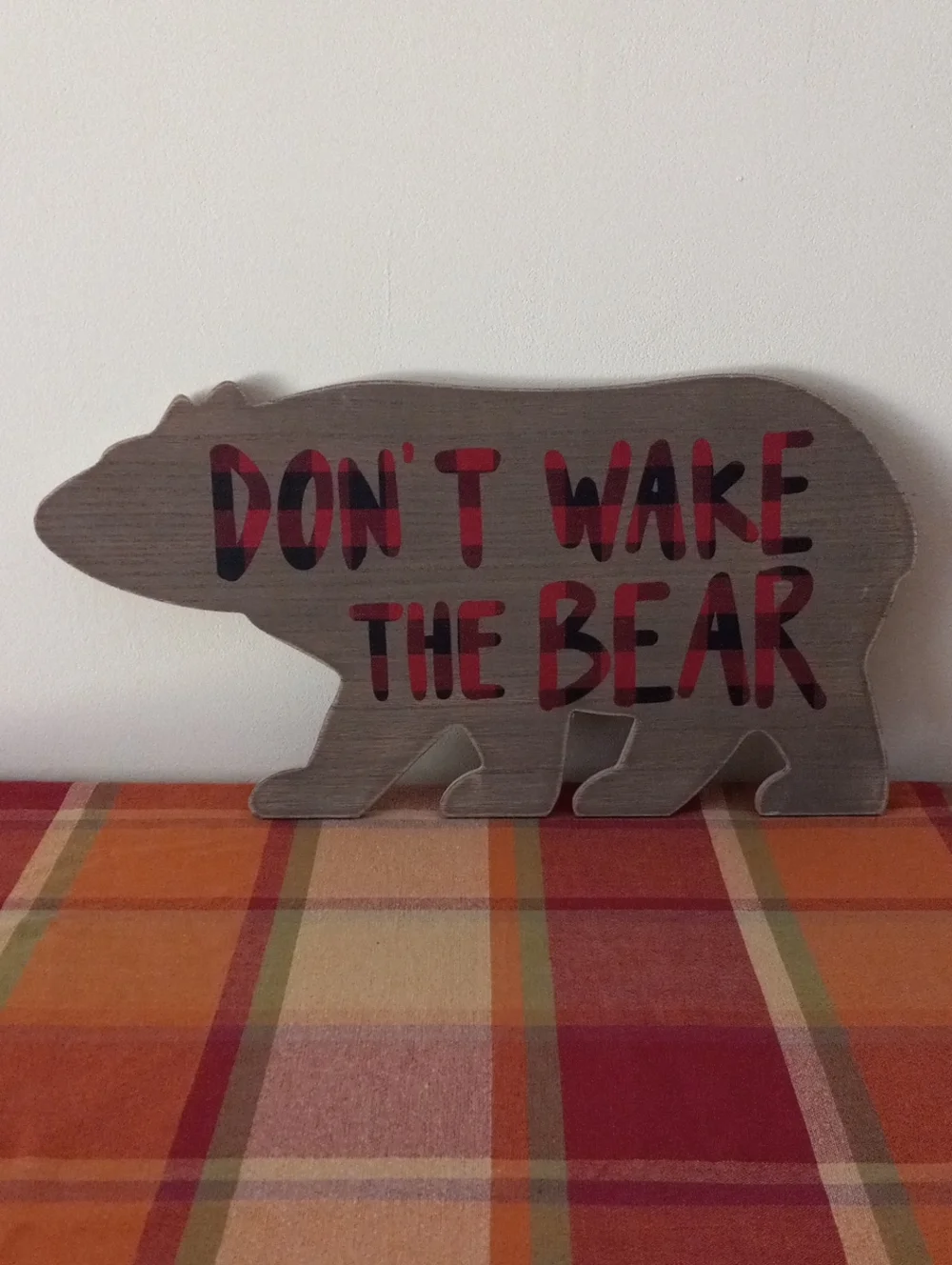 Rustic Wooden Bear Sign 